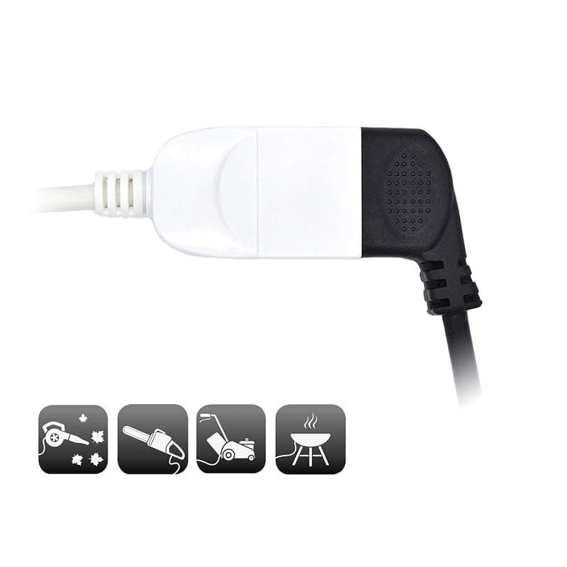 Ewent EW3802 - Prolunga elettrica 5mt, spina Italiana 10A 90° salvaspazio, presa italiana 10A, cavo H05VV-F 3x0,75mm2, presa con protezione bambini, Bianco — miniatura 7