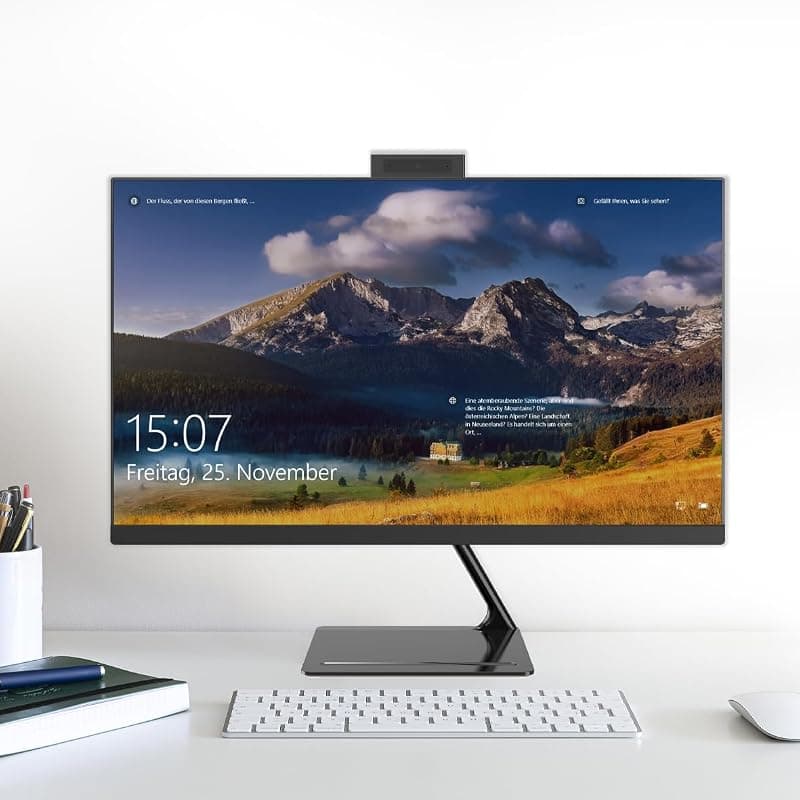 Atlantis NEXUS Z24 AIO PC All In One 24" A25-Z24-B H610 Socket 1700, Senza CPU/RAM/HDD/Sistema Operativo, Nero — miniatura 9