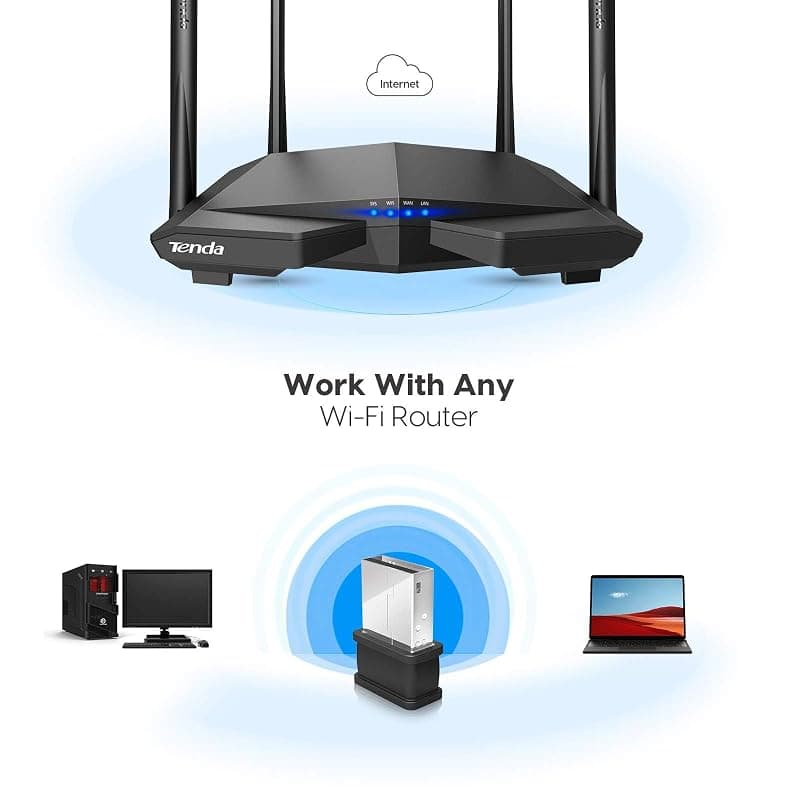 Tenda USB W311MI PICO WiFi N150, nero.150mbps — miniatura 8