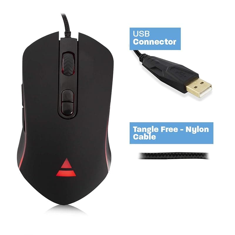 Ewent Mouse Gaming USB con LED 4800 DPI PL3301 — miniatura 8