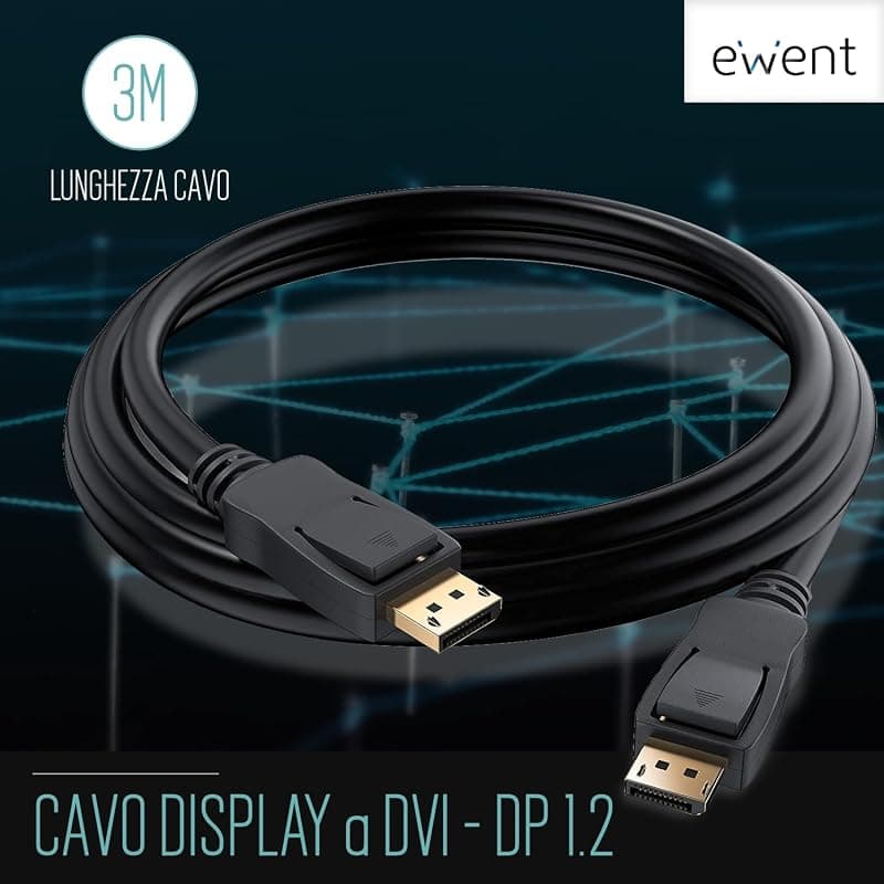 Ewent Cavo Displayport DP - DP 8K 3,0 mt V 1.4 EC1407 — miniatura 2