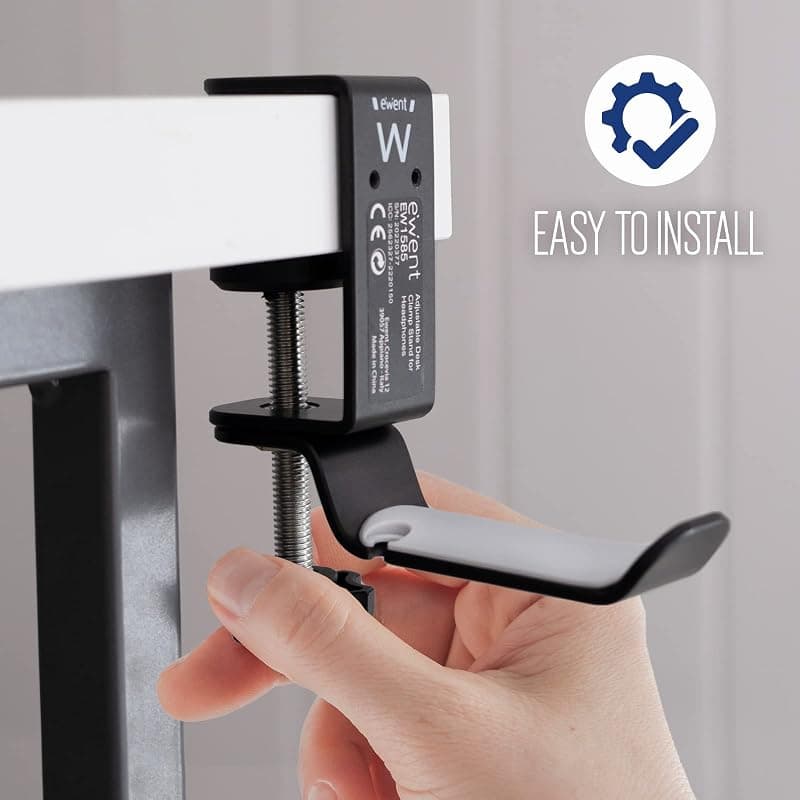 Ewent Supporto da Tavolo Regolabile per Cuffie EW1585 — miniatura 5