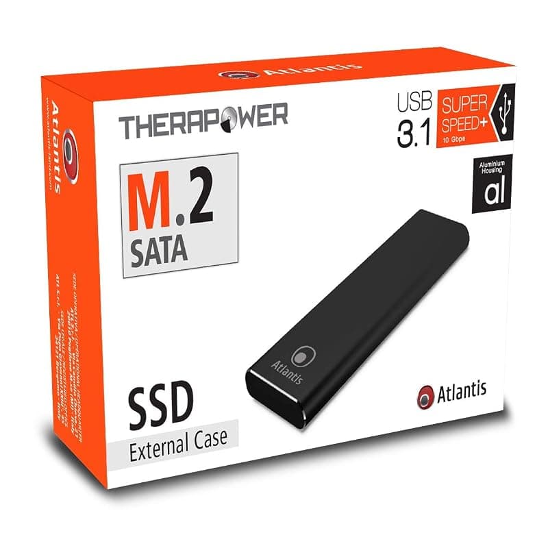Atlantis Box Esterno Ssd M.2 Sata Usb3.1/type C Nero A06-m2-sata-01 — miniatura 3