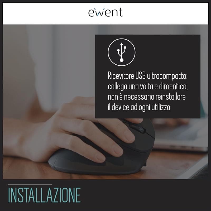 Ewent Mouse Ergonomico con Impugnatura Verticale USB EW3157 — miniatura 6