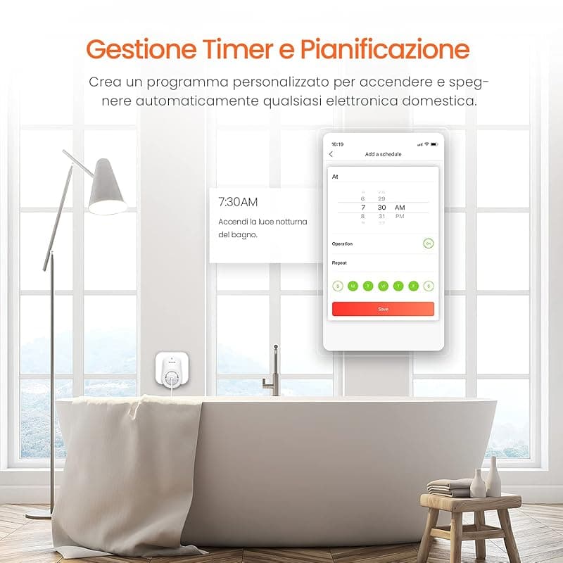 Tenda Smart Plug WIFI Presa SP3 — miniatura 5