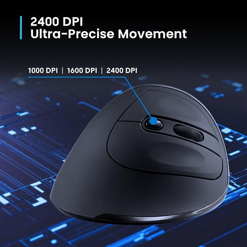 Ewent Mouse Ergonomico con Impugnatura Verticale Wireless EW3229 — miniatura 3