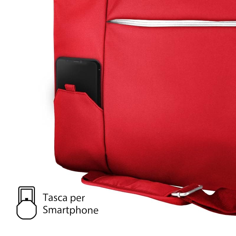 Atlantis Borsa Notebook THE Moon Project BAG 15,6" RED Logo Nasa Worm NS-KLM180705-C — miniatura 4