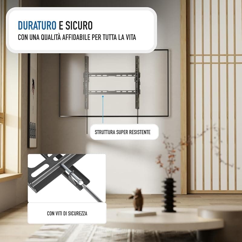 Ewent Ew1507 Staffa Supporto TV LCD, LED per Schermi da 37" a 70", Max Vesa 600 x 400, Nero — miniatura 5
