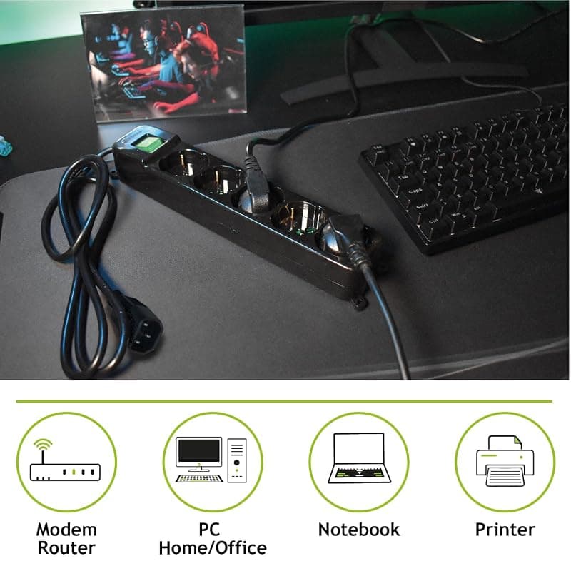 Tecnoware Multipresa Per Ups Iec 5posti Schuko/ita 10a Nero Fmp5iecig — miniatura 4