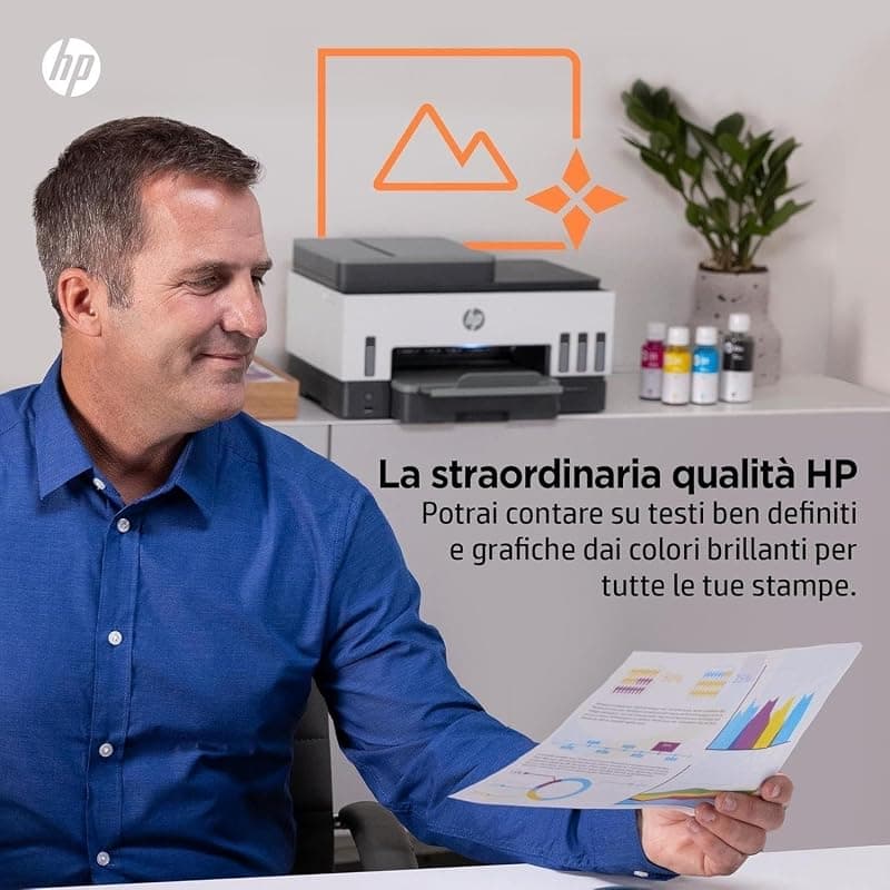 HP Smart Tank 7605 28C02A, Stampante Multifunzione a Colori, Serbatoio d'Inchiostro ad Alto Volume di Stampa, Fino a 12000 Pagine (Nero) e 8000 Pagine (Colore), F/R Automatica — miniatura 9