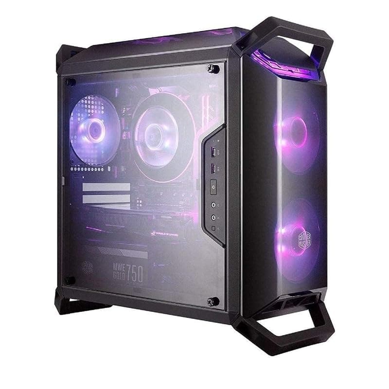Cooler Master MasterBox Q300P - Case Gaming Mini Tower RGB mATX Portatile con Visione Completa Pannello Laterale, Cable Management Ordinato, e Molteplici Opzioni Raffreddamento — miniatura 4