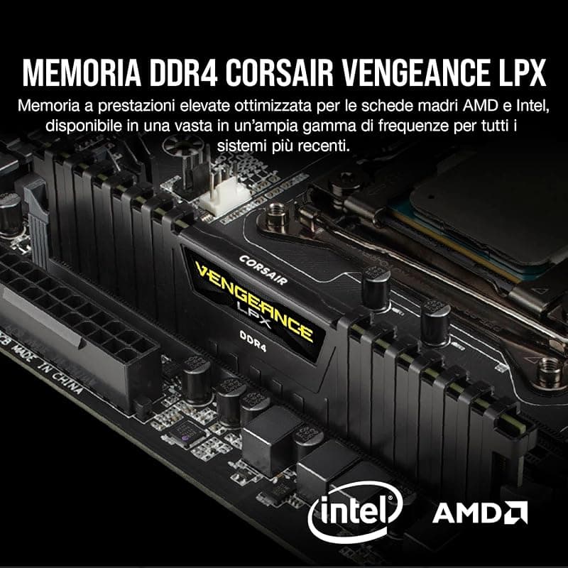 Corsair Kit RAM Vengeance LPX DDR4 32GB (2*16GB) 3200MHZ CMK32GX4M2E3200C16 — miniatura 2