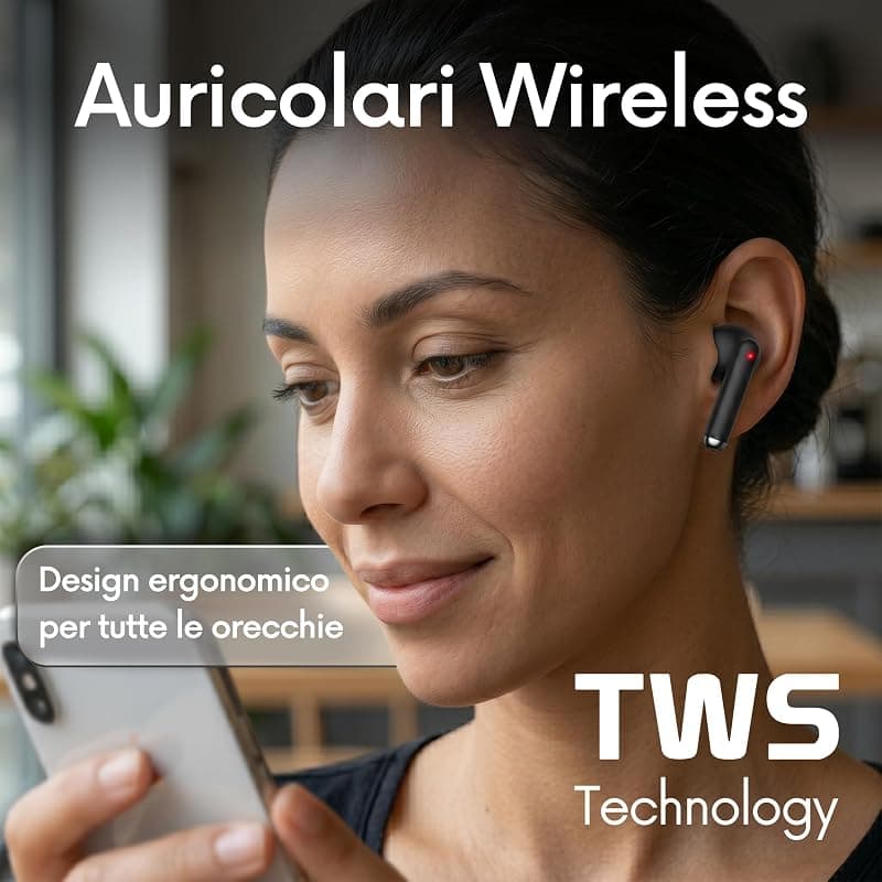Atlantis Auricolari Smartix Tws SM60-Fi9-B Bt V5.3 Custodia Con Funzione Di Ricarica Include Battery Bank Da 300ma Nero — miniatura 7