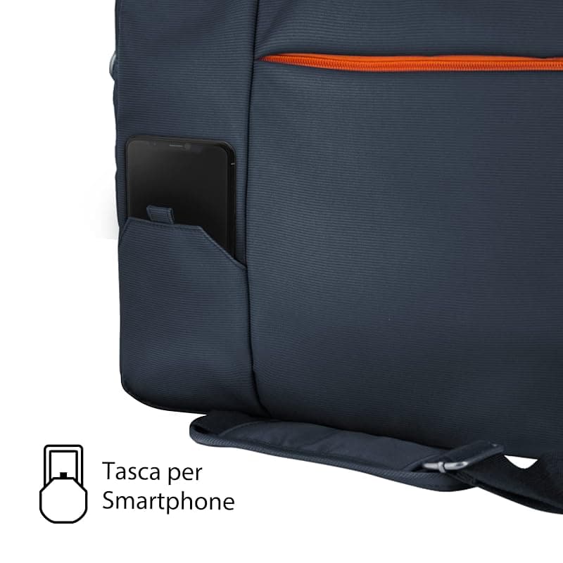 Atlantis Borsa Notebook Delux 15,6" Blu P004-S410-A6-16 — miniatura 4