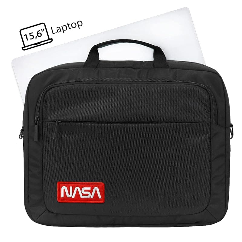 Atlantis Borsa Notebook THE Moon Project BAG 15,6" Black Logo Nasa Worm NS-KLM12 — miniatura 3