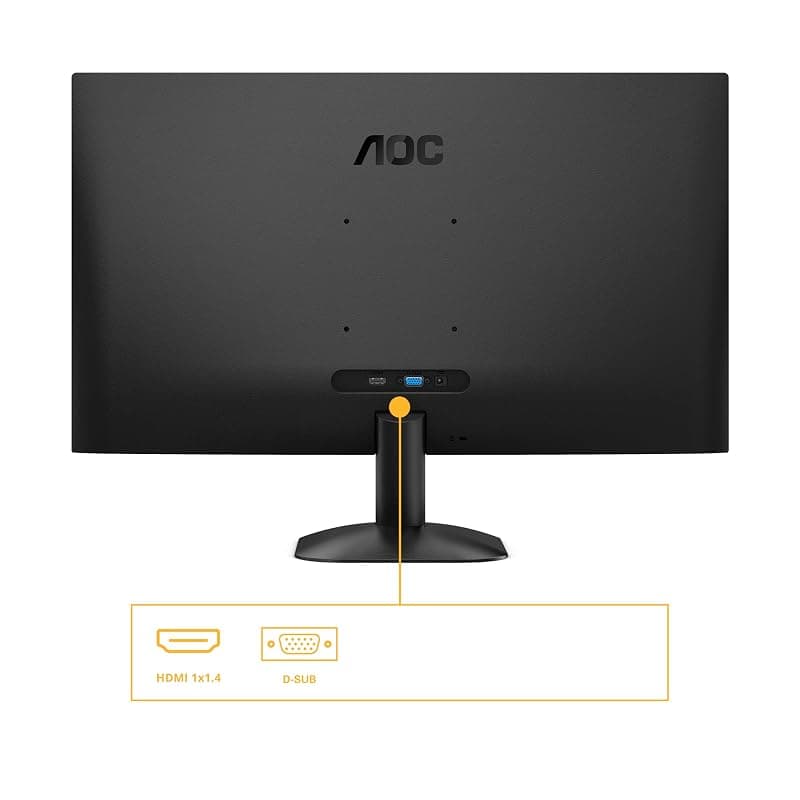 AOC 27B31H - Monitor Full HD da 27 pollici, 120 Hz, sincronizzazione adattiva dell'immagine 1920x1080, 1x D-Sub, 1x HDMI 1.4 nero, 27 inch FHD IPS, 100 Hz, No Altoparlanti — miniatura 4