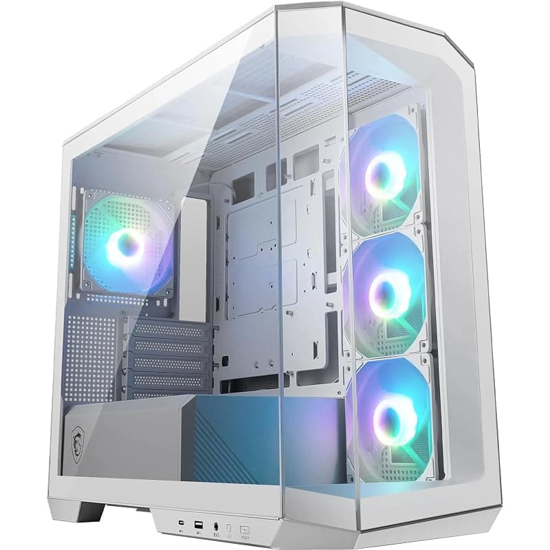 MSI Case Micro-ATX MID-Tower Mag Pano M100RW Bianco Argb No Alim 306-7G24W24-809