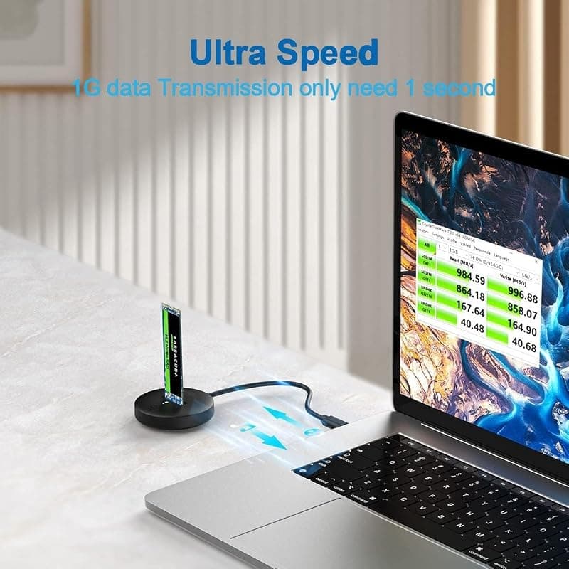 Ewent Docking Station USB 3.2 per SSD/M2/NVME/USB-C EW7013 — miniatura 2