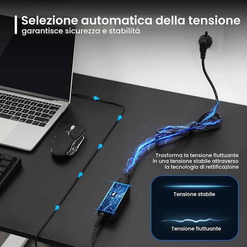 Ewent Alimentatore Universale Automatico 45W per Notebook EW3963 — miniatura 8