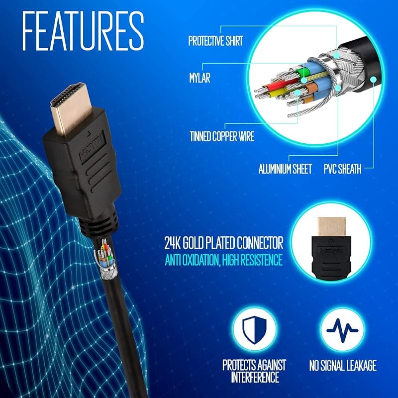Ewent Cavo HDMI High Speed 1,4 con Ethernet A/A M/M 15MT EC1336 — miniatura 5