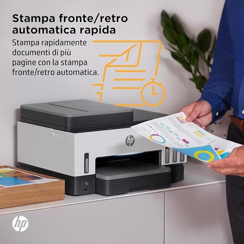HP Smart Tank 7605 28C02A, Stampante Multifunzione a Colori, Serbatoio d'Inchiostro ad Alto Volume di Stampa, Fino a 12000 Pagine (Nero) e 8000 Pagine (Colore), F/R Automatica — miniatura 8