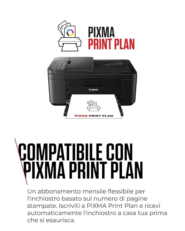 Canon PIXMA TR4750i - Stampante Wireless Multifunzione 4 in 1 - Stampa, Scansione, Copia, Fax - Fronte/Retro, ADF 20 Fogli, Stampa Foto Senza Bordi 4x6, Compatibile con PIXMA — miniatura 9