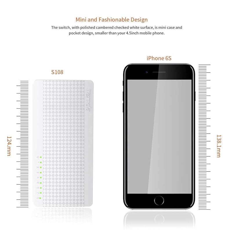 Tenda Switch di Rete 8P 10/100 S108 — miniatura 4