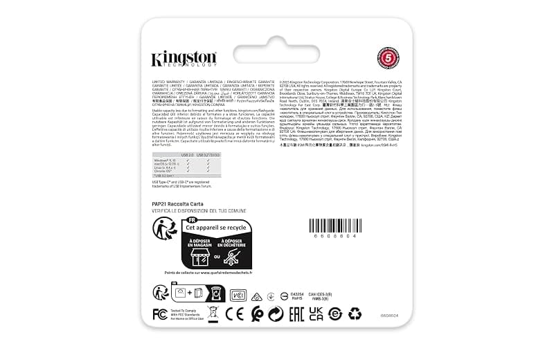 Kingston Drive Flash USB DataTraveler Duo 128GB USB-A + C 3.2 DuoG2 - DTDEG2/128GB — miniatura 6
