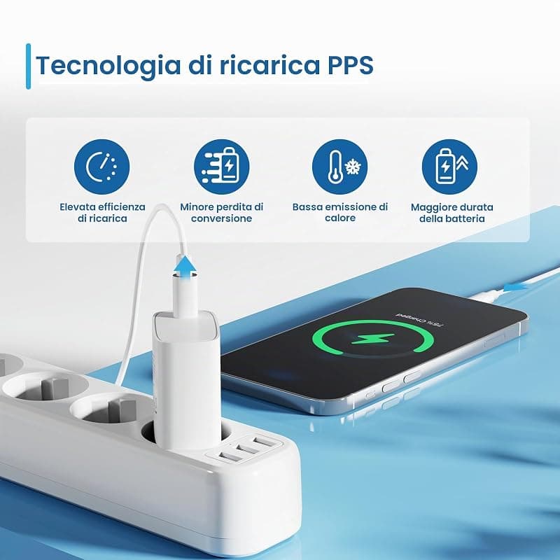 Ewent EW1320 - Caricatore USB Carica Veloce - Compatto Adattatore USB-C da 20 W - Per Dispositivi Android e Apple di Ultima Generazione - Dotatp di Power Delivery - Potente e — miniatura 6