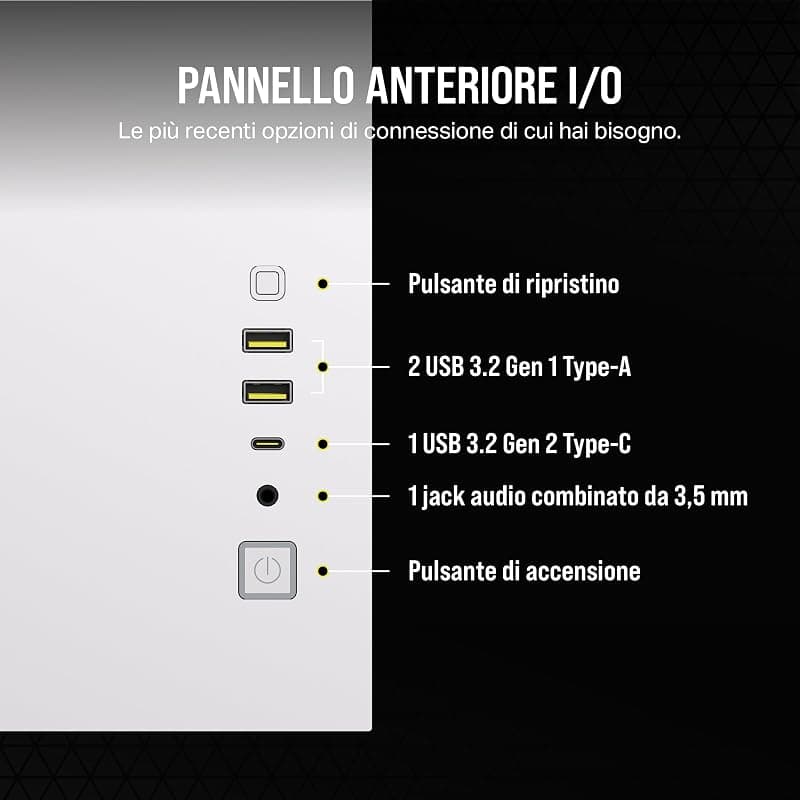 CORSAIR 2500D AIRFLOW mATX PC Case - Nessuna Ventola Inclusa - Design a Doppia Camera - Ampia Flessibilità di Raffreddamento - Compatibile con Schede Madri a Connessione Inversa — miniatura 8