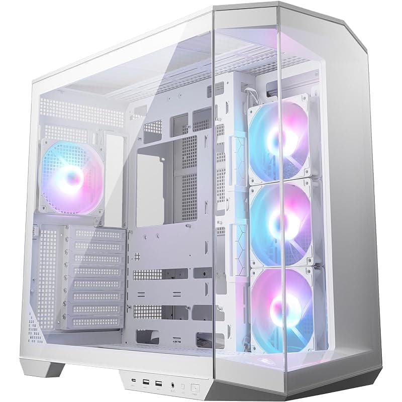 MSI Case Micro-ATX MID-Tower Mag Pano 100R Bianco Argb No Alim 306-7G26W22-HH9
