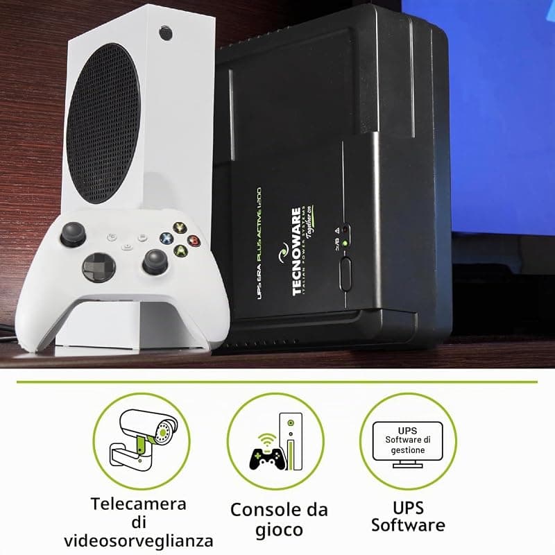 Tecnoware Ups Era Plus Active 1200va 840w 2xschuko Fgceraplat1202sch — miniatura 6