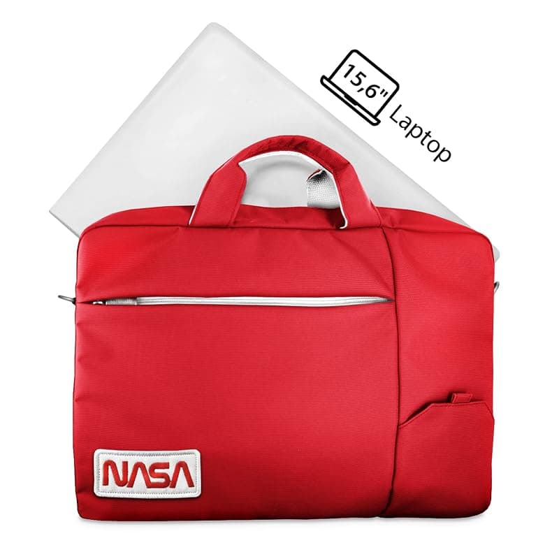 Atlantis Borsa Notebook THE Moon Project BAG 15,6" RED Logo Nasa Worm NS-KLM180705-C — miniatura 3