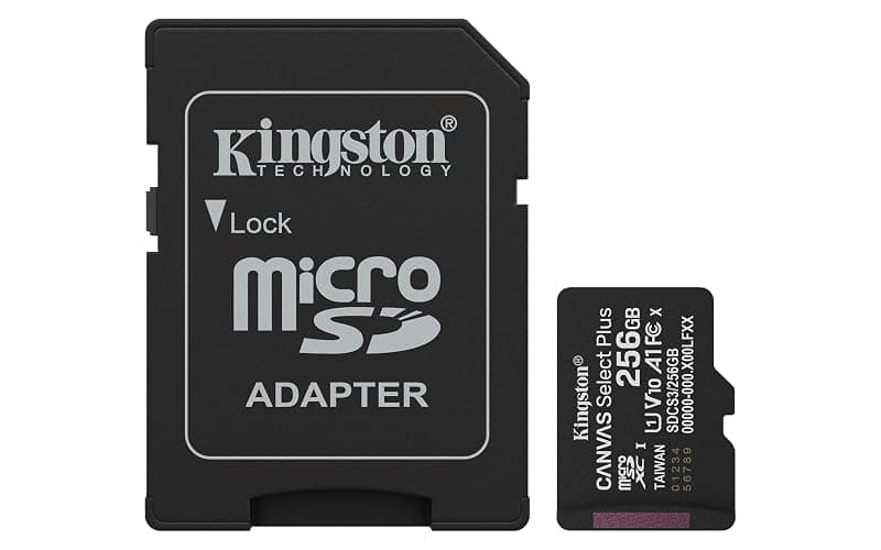 Kingston Canvas Select Plus Scheda di memoria microSD 256GB microSDXC Gen3 150MB/s A1 Adattatore SD incluso - SDCS3/256GB