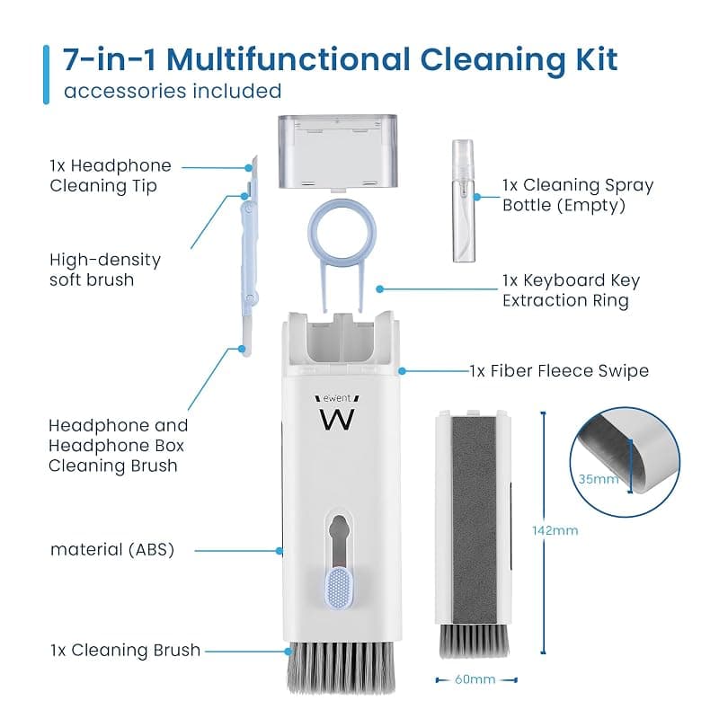 Ewent Kit di Pulizia Multifunzionale 7 in 1 EW5630 — miniatura 2