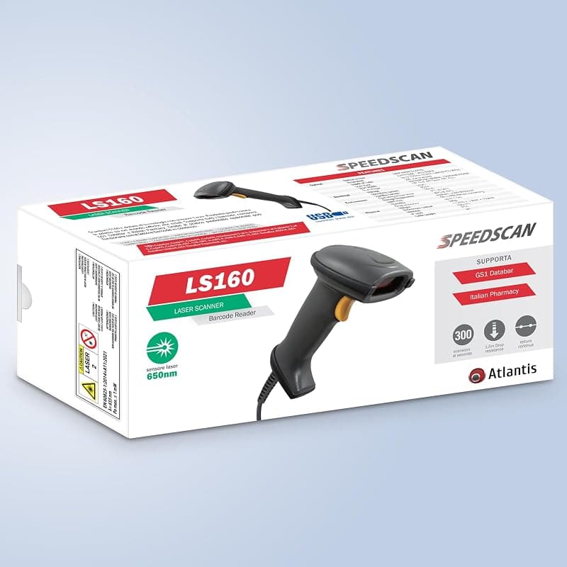 Atlantis Barcode Scanner USB A08-LS160 — miniatura 9