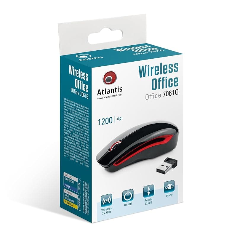 Atlantis Mouse Office Wireless 1200DPI P009-M7061-G — miniatura 7