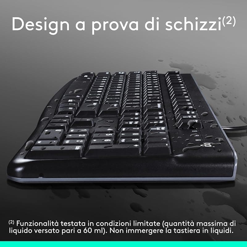 Logitech Kit Tastiera + Mouse USB MK120 Nera 920-002543 — miniatura 6