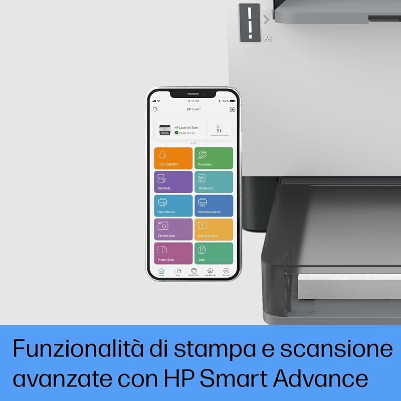 HP Laser Tank 2504dw 2R7F4A, Stampante Monocromatica a Singola Funzione con Serbatoio Toner integrato a Ricarica Rapida, Stampa F/R Automatica, 22 ppm, Fino a 5000 Pagine, Wi-Fi — miniatura 5
