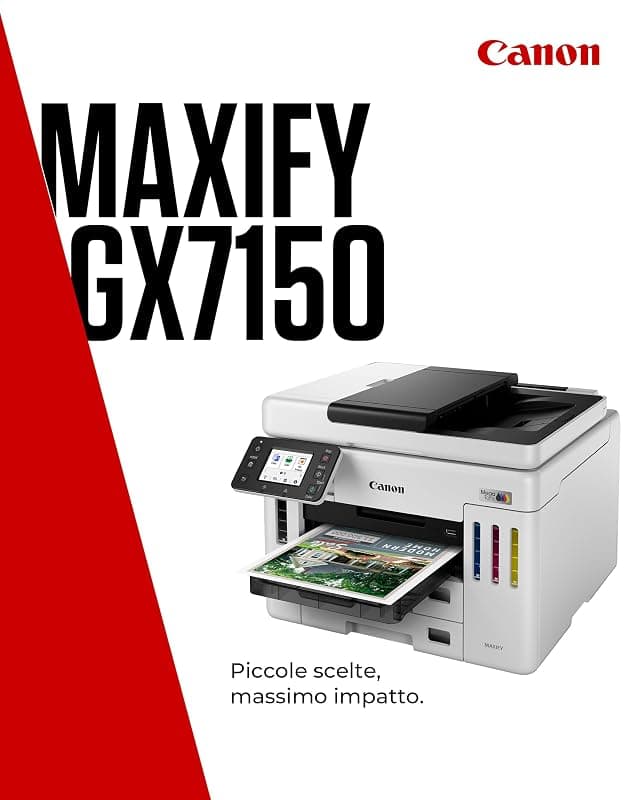 Canon MAXIFY GX7150 Stampante Multifunzione a Serbatoio Inchiostro — miniatura 2