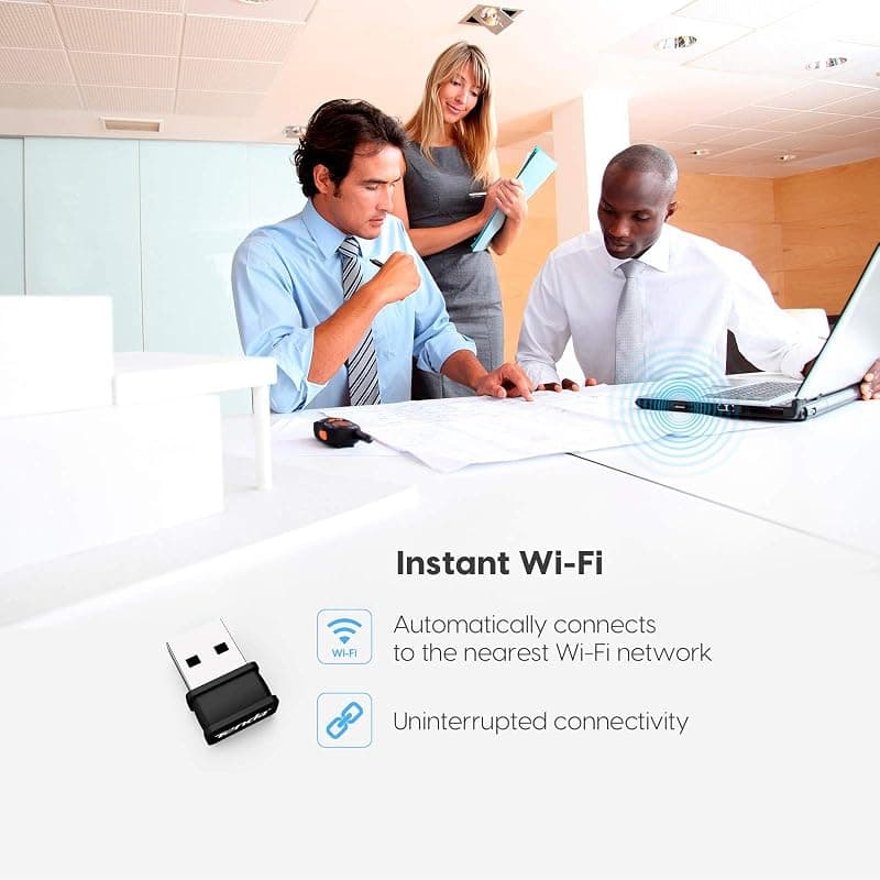 Tenda USB W311MI PICO WiFi N150, nero.150mbps — miniatura 6