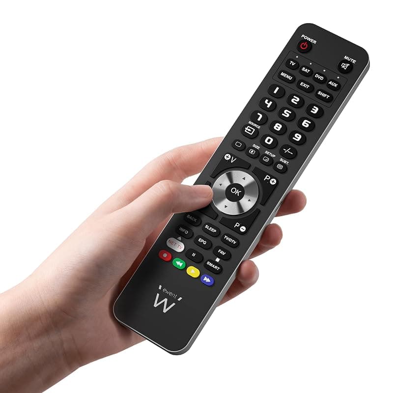 Ewent Ew1570 - Telecomando Universale 4 in 1 Programmabile da PC con Cavo Micro-Usb. per Tv, Decoder Terrestre o Satellitare, Dvd/Blu Ray, Box Multimediali — miniatura 2