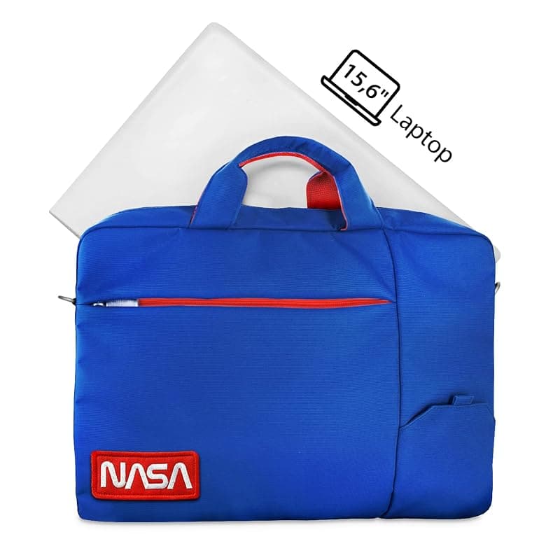 Atlantis Borsa Notebook THE Moon Project BAG 15,6" Blu Logo Nasa Worm NS-KLM180705-A — miniatura 3