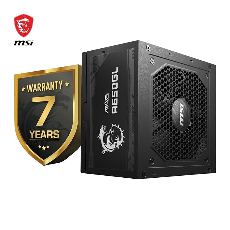 MSI MAG A650GL Alimentatore, Certificazione 80 PLUS Gold, Completamente Modulare, con Ventola FDB da 120 mm con Cuscinetto a Fluido Dinamico, Architettura Full-Bridge LLC — miniatura 2