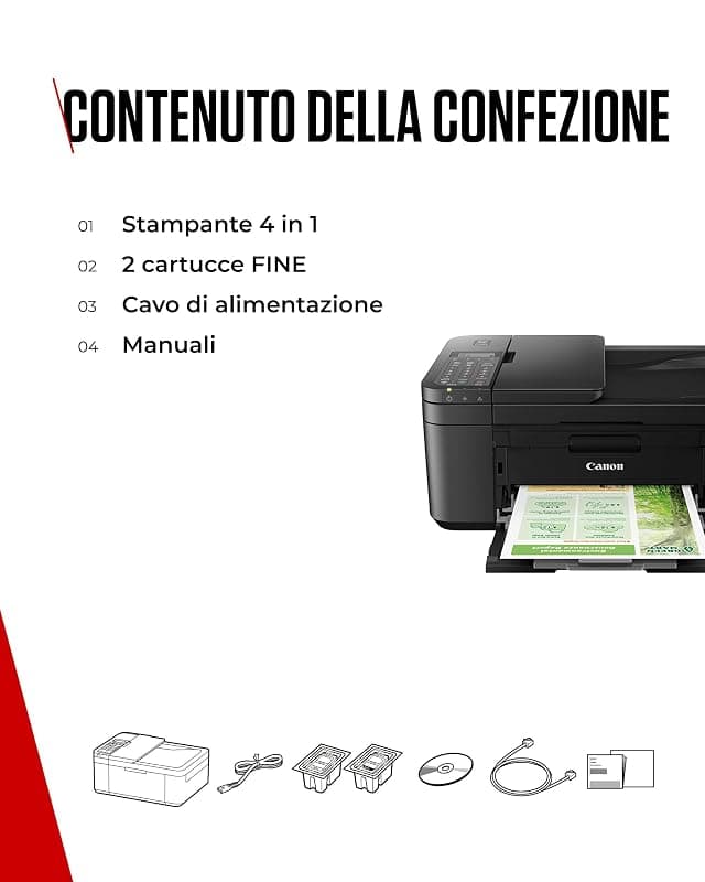 Canon PIXMA TR4750i - Stampante Wireless Multifunzione 4 in 1 - Stampa, Scansione, Copia, Fax - Fronte/Retro, ADF 20 Fogli, Stampa Foto Senza Bordi 4x6, Compatibile con PIXMA — miniatura 7