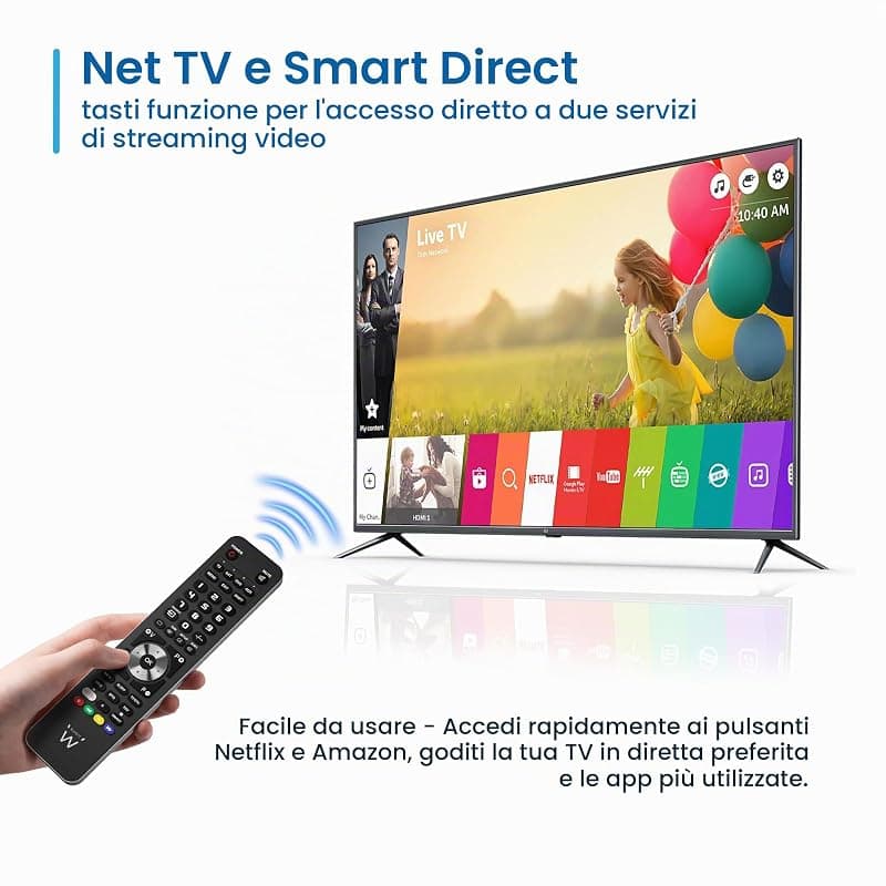 Ewent Ew1570 - Telecomando Universale 4 in 1 Programmabile da PC con Cavo Micro-Usb. per Tv, Decoder Terrestre o Satellitare, Dvd/Blu Ray, Box Multimediali — miniatura 9