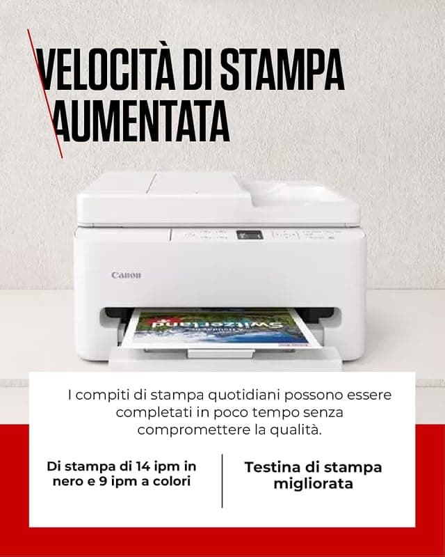 Canon PIXMA TS7550i Stampante Fotografica Multifunzione per Ufficio Wi-Fi — miniatura 4