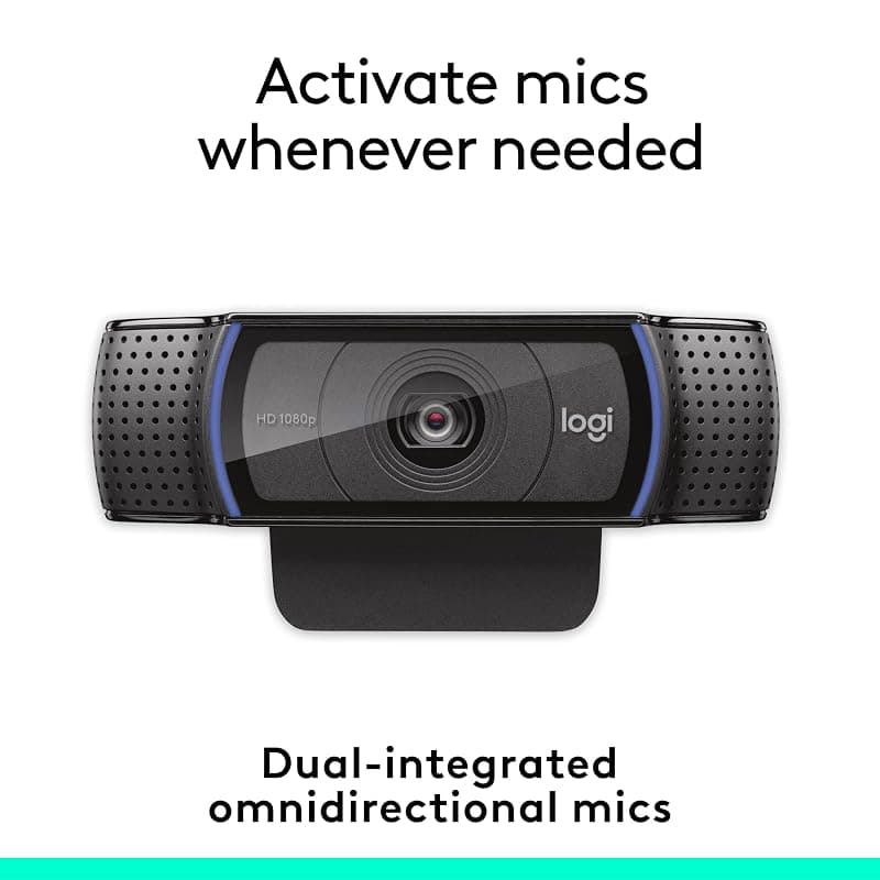 Logitech C920e Webcam HD 1080p - Nero — miniatura 6
