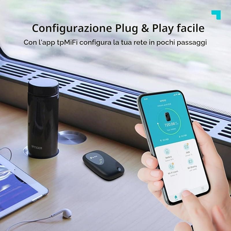 TP-Link M7010 / Mobile Router Router Wireless Monobande (2,4 GHz) 3G 4G — miniatura 6