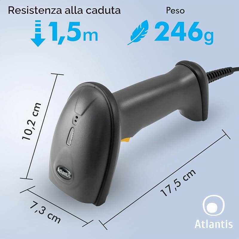 Atlantis Barcode Scanner USB A08-LS160 — miniatura 8